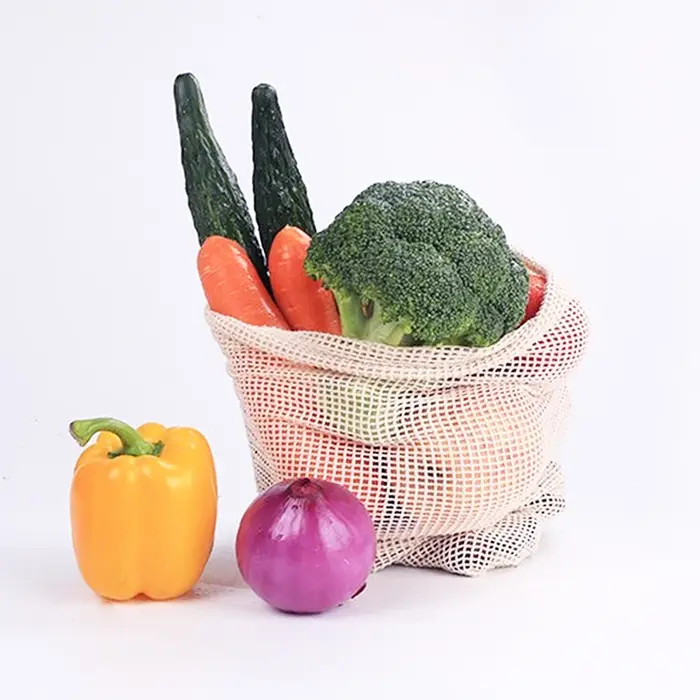 Sacs à légumes en maille de coton