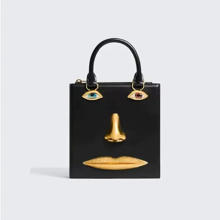 Sac à main pour femme en cuir noir de haute qualité