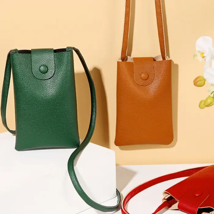 Petit sac à bandoulière sac de téléphone design femmes sac en cuir souple léger mode sac