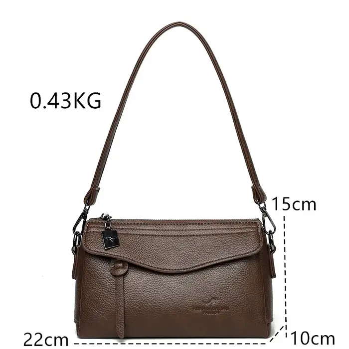 Sac de luxe pour femme en cuir souple