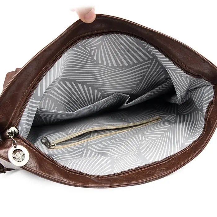 Sac fourre-tout en cuir Pu souple pour femmes