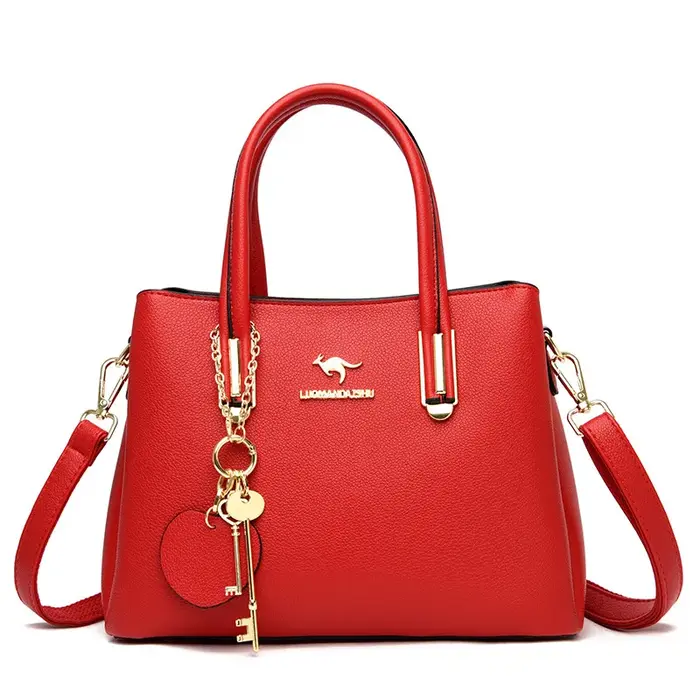 Sac à main femme grande capacité à trois compartiments, sac bandoulière simple, nouvelle collection,