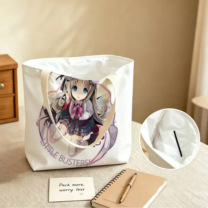 Sac fourre-tout à bandoulière en coton et polyester grande capacité Game K-Kud Waffler
