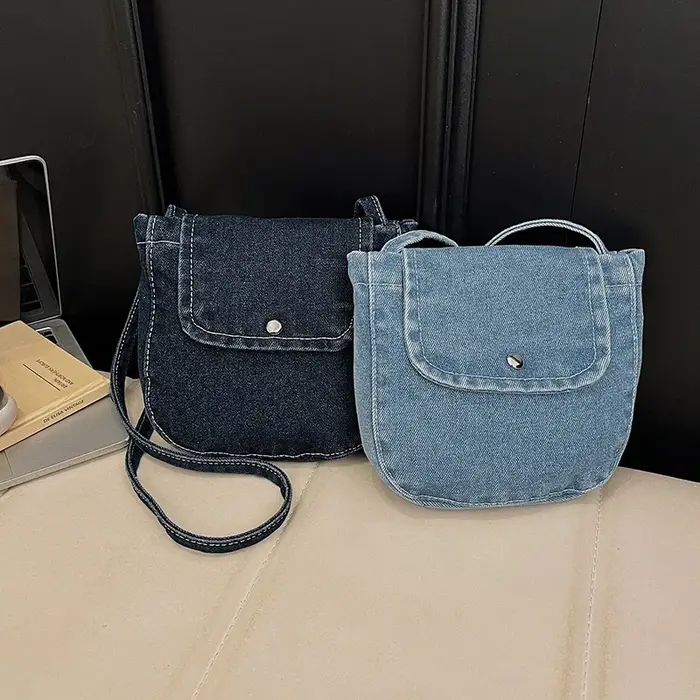 Sac à bandoulière en jean pour femme