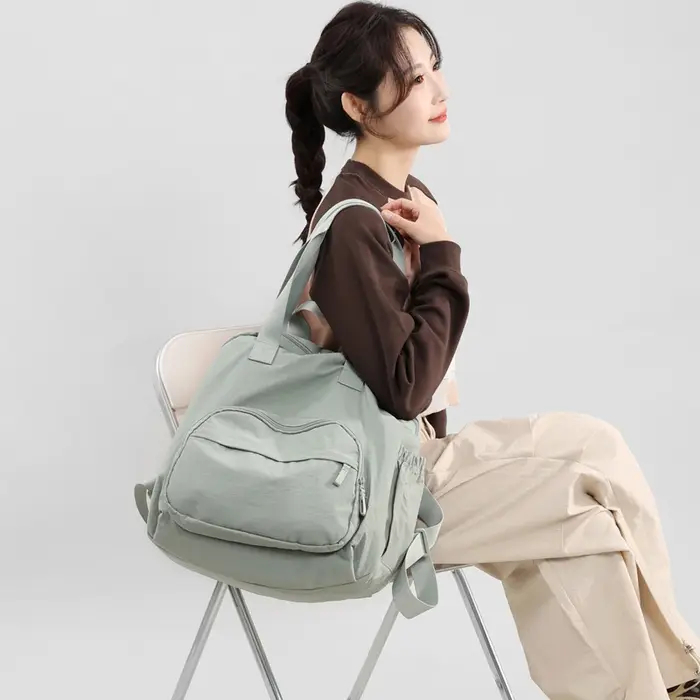 Sac à dos de couleur unie pour femmes