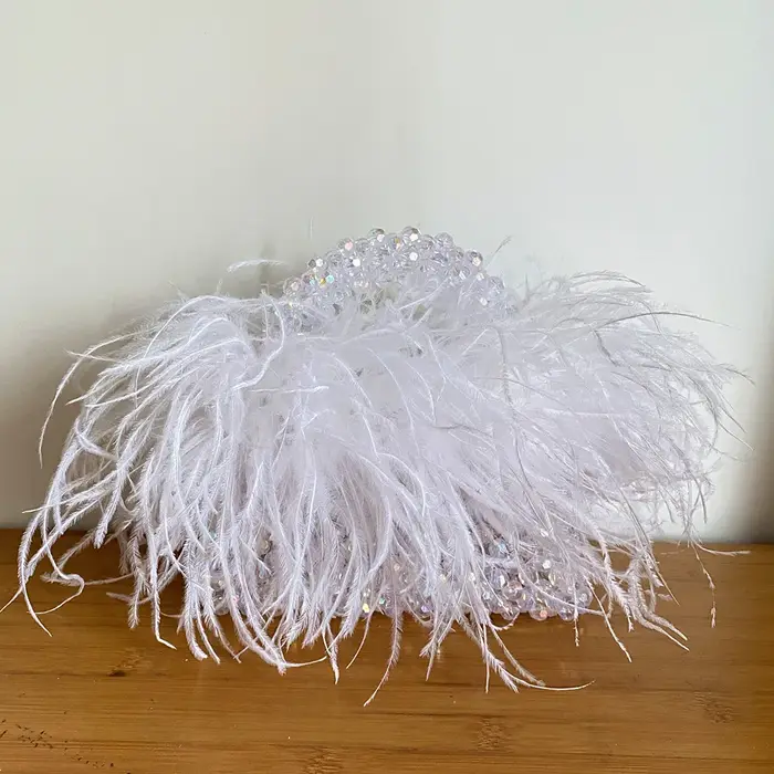 Sac fourre-tout en cristal acrylique transparent pour femme