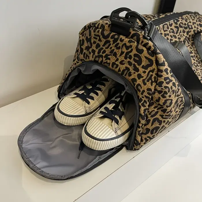 Sac fourre-tout imprimé léopard pour femme à la mode