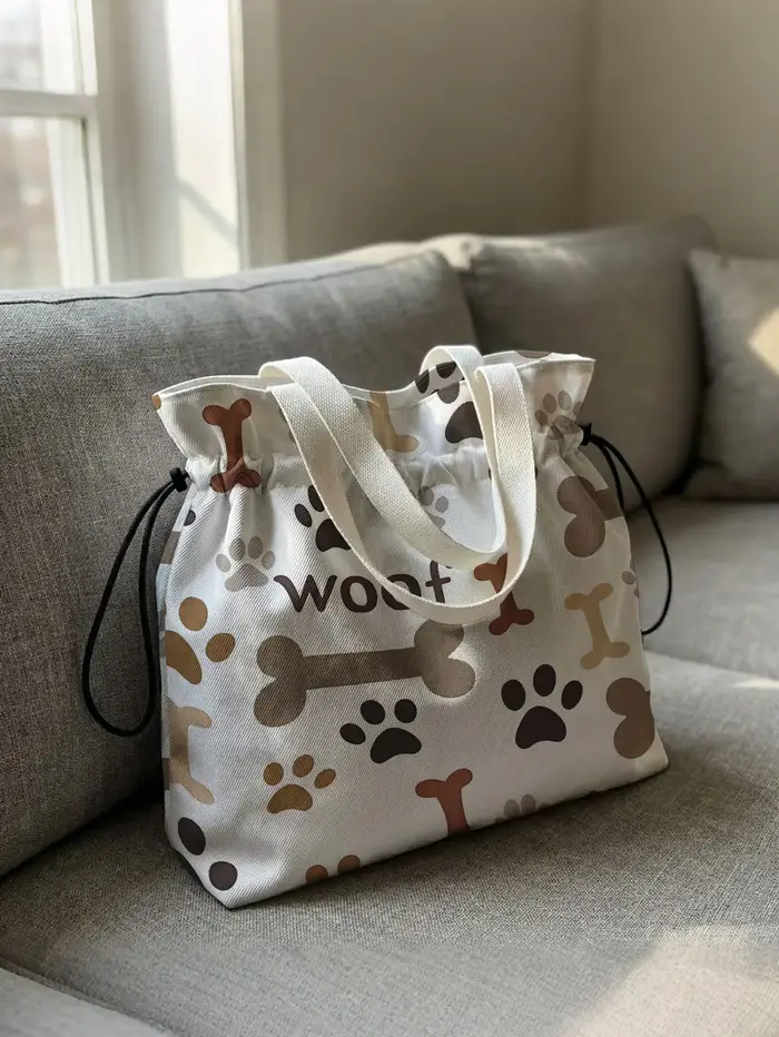 Sac fourre-tout léger en polyester avec cordon de serrage