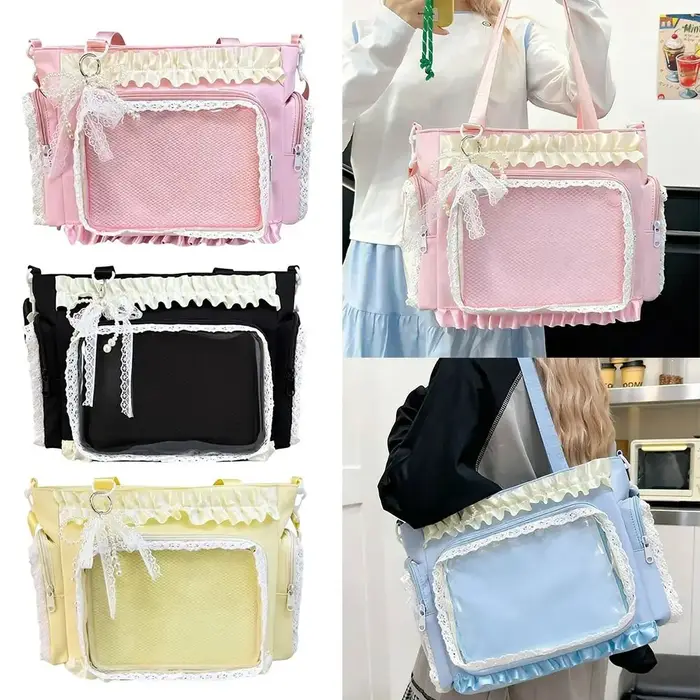 Nouveau sac Ita japonais Y2K transparent grande capacité
