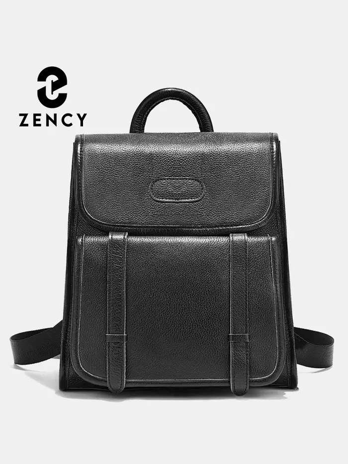 Sac à dos en cuir véritable Zency pour femme