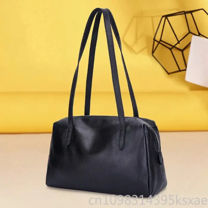 Sac fourre-tout en cuir souple tanné végétal pour femme