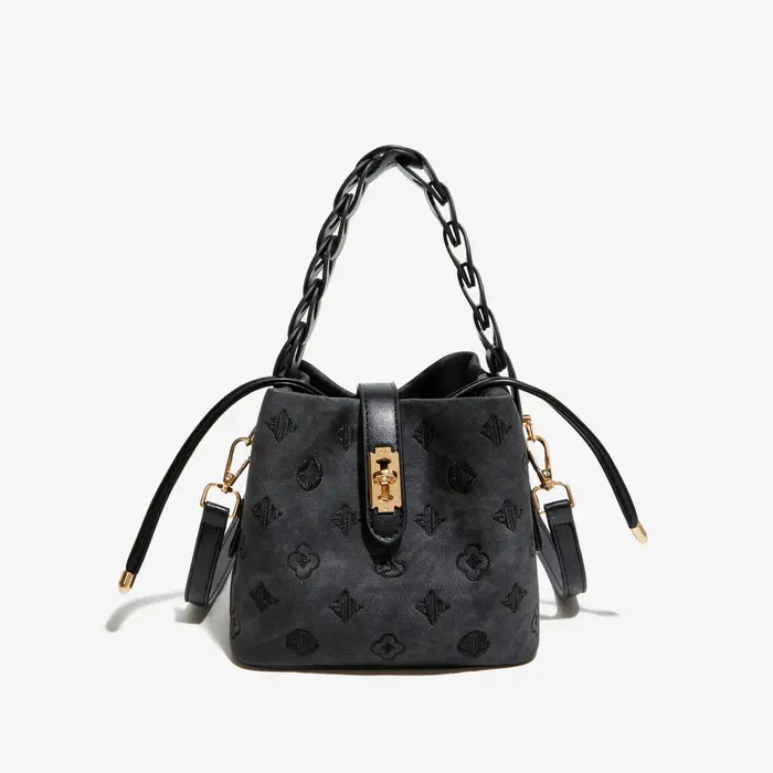 Sac Seau Brodé Élégant 2026 Nouveau Style Rétro en Cuir PU Sac à Bandoulière et Sac Croisé pour Commuter Sac à Main Tendance