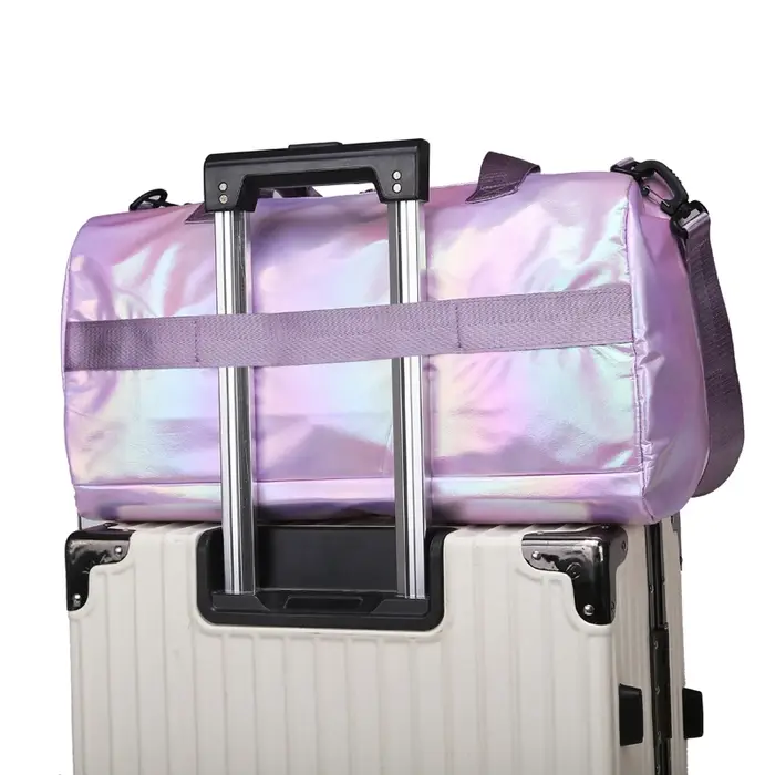 Sac polochon de voyage en nylon pour femmes de grande capacité