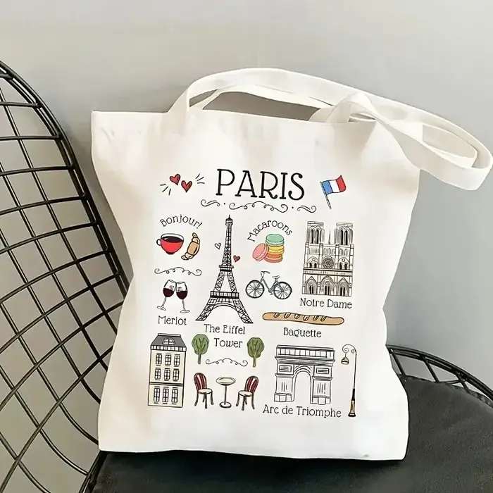 Sac fourre-tout de voyage Paris pour femme