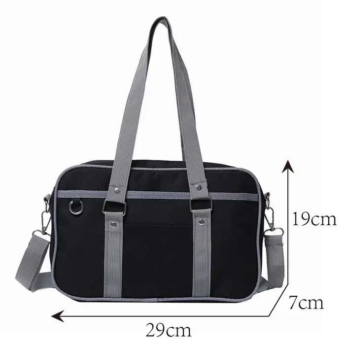 Sac à Main de Style Japonais Uniforme Rose JK pour Femme, Bagage de Grande Capacité, Fourre-Tout, Sacoche d'Ordinateur