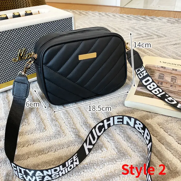 Sac à bandoulière de couleur unie pour femmes