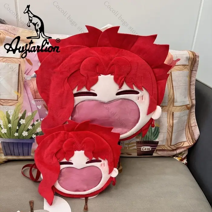 Anime JoJo's Bizarre Adventure Kakyoin Noriaki Ita sac à dos Kawaii avec poche transparente Itabag sac à dos femme sac