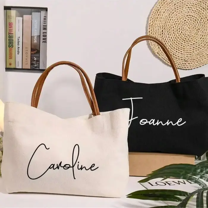 Sacs fourre-tout personnalisés pour la mariée