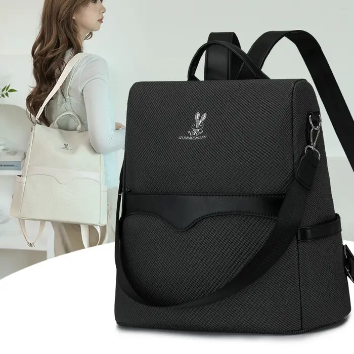 Sac à dos antivol multi-poches en Pu pour femmes