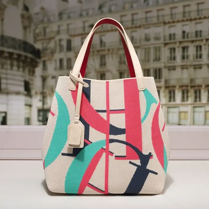 Sac à main pour femme avec imprimé lettre CH, tendance, polyvalent, grande capacité, sac bandoulière
