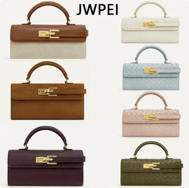 Sac fourre-tout en jean bleu tendance 2025, petit sac bandoulière carré, sac de luxe pour femme, sac à main pour femme JW PEI, sac à main de créateur Elise