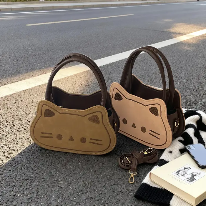 Sac à bandoulière mini mignon motif chat