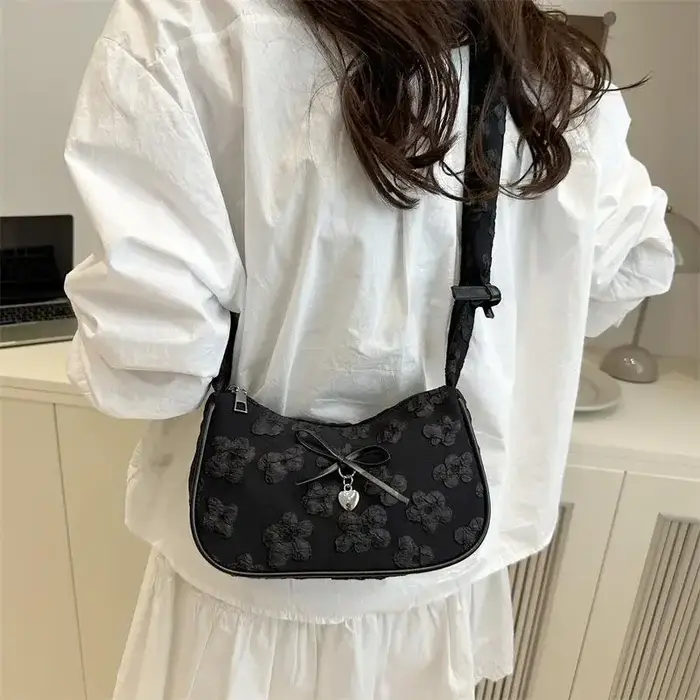 Sac à main Chic en forme de croissant pour femmes