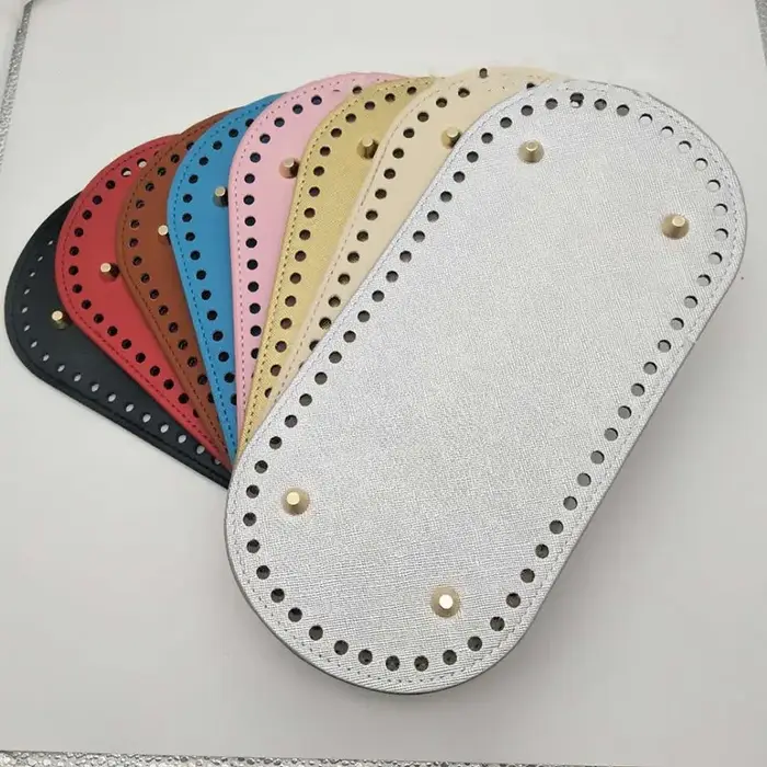 1/3 pièces 21.5x10cm fond Long pour sac tricoté sac en cuir PU Base