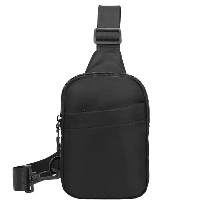 Mini sac à bandoulière minimaliste, sacoche noire, sac à bandoulière tendance, sac de poitrine décon