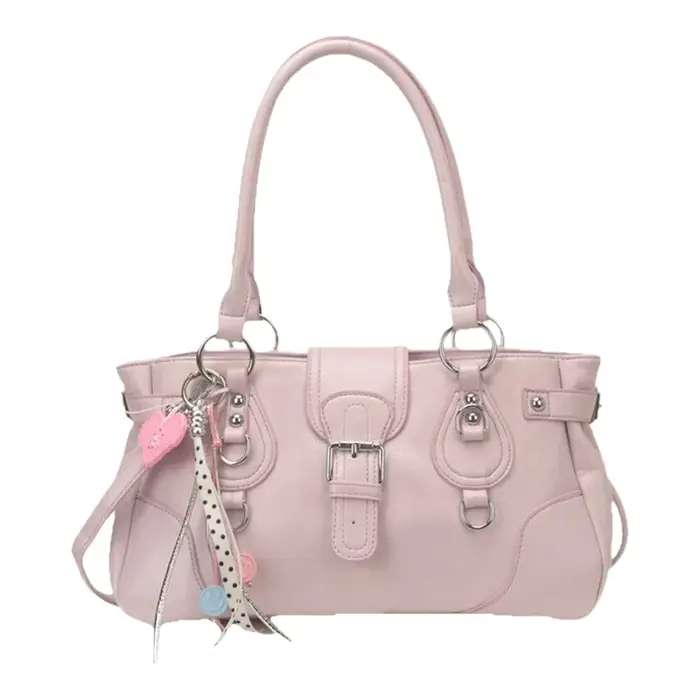 Sac Moto Cool Girl pour Femme 2026 Nouveau Sac Polyvalent Décontracté à Porter sous le Bras Grande Capacité Rétro Sac Bandoulière Unique