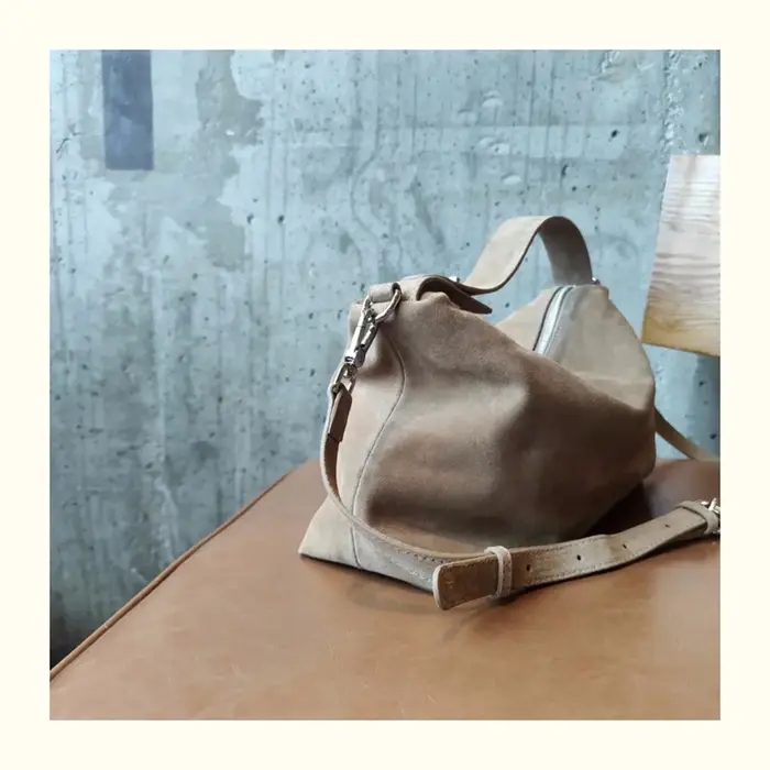 Sac à main en cuir de vachette pour femme
