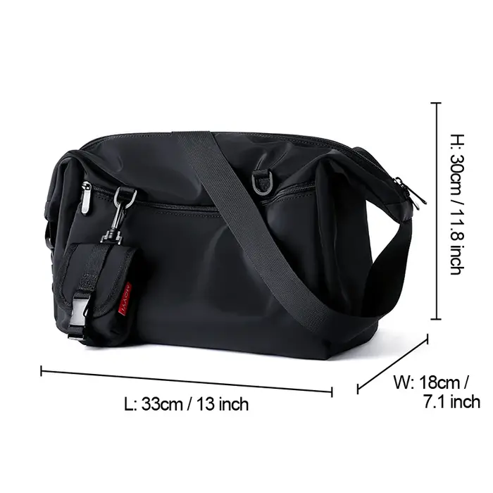 MOYYI INS Style coréen hommes sacs de messager femmes voyage décontracté grand Hobo sac étanche en N