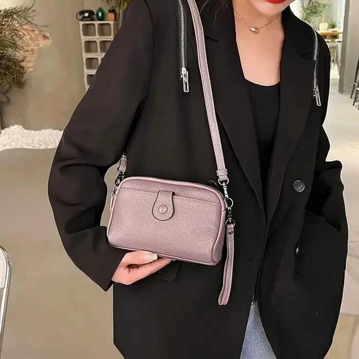 Femmes en cuir véritable sac à bandoulière nouveau décontracté femme petits sacs