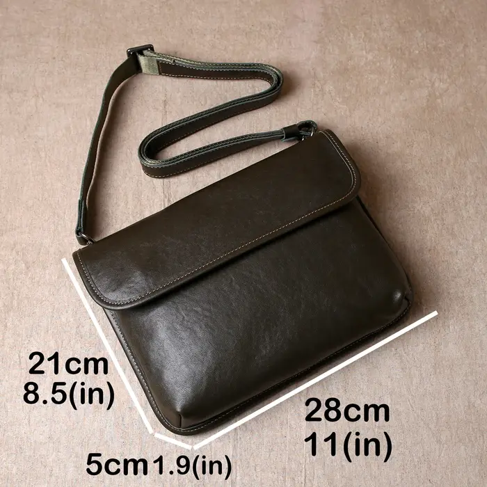 Sac à bandoulière simple en cuir de vache haut de gamme
