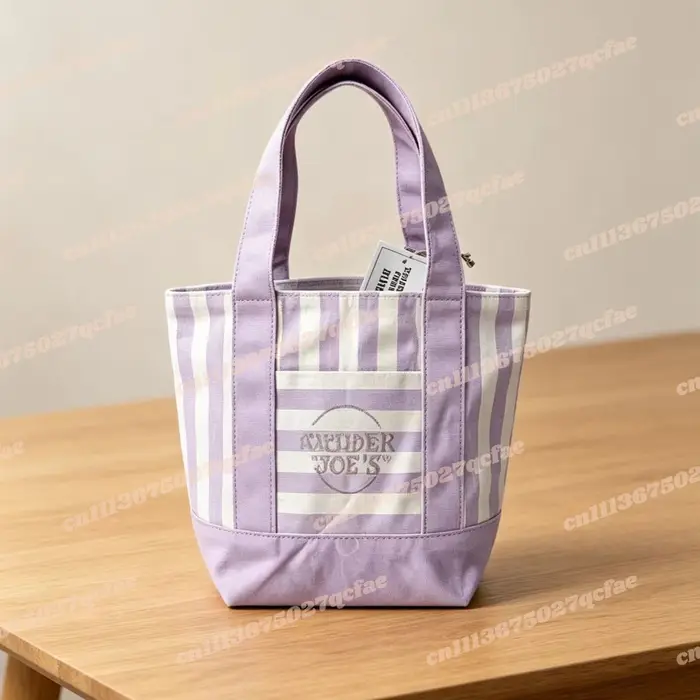 Mini sac fourre-tout Trader Joe's en toile