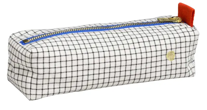 Trousse de bureau Stylo Bleu 6 x 20 x 6