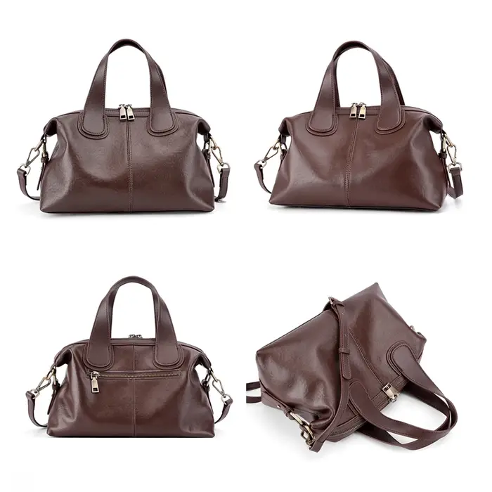 Sac à bandoulière en cuir souple de haute qualité pour femmes, nouveau design, sac à main en cuir de