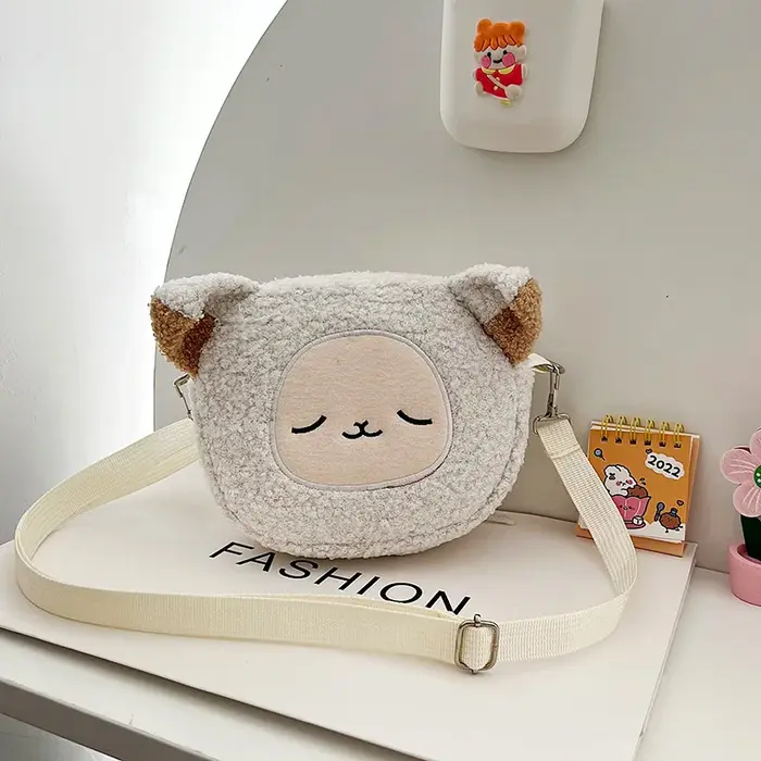 Style japonais Kawaii sac femmes dessin animé en peluche sac à bandoulière pour femmes sac à bandoul