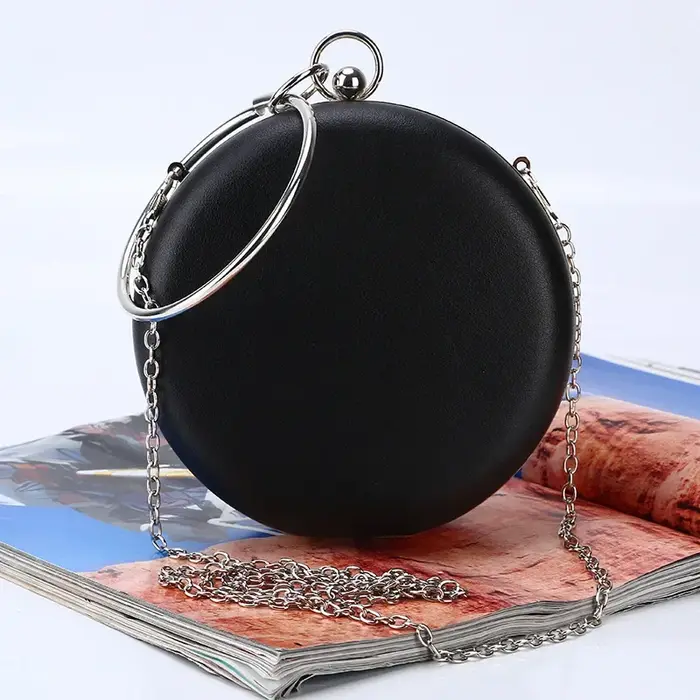 Sac de soirée rond fait main