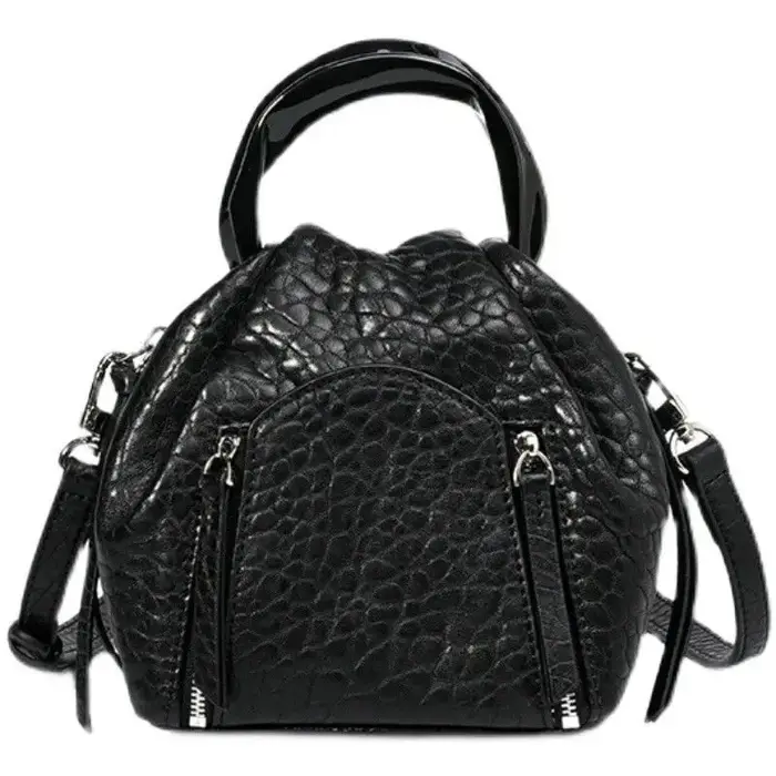 Sac à main à Texture de haute qualité en peau de mouton à bulles