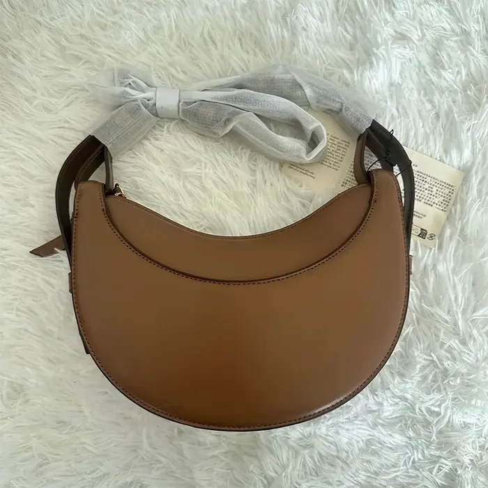 Sac à bandoulière en cuir pour femme, design de niche, avec fermeture éclair, sac bandoulière et sac