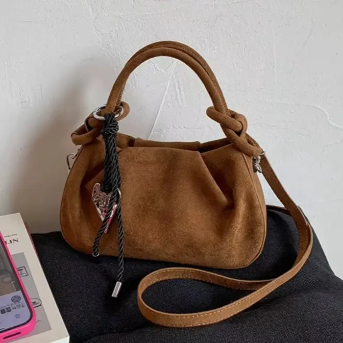 Petits sacs à bandoulière en cuir suédé tendance pour femmes 2026