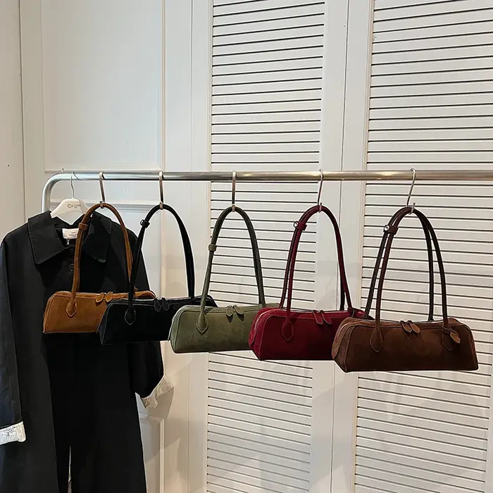 Sac à bandoulière Chic en daim pour femmes