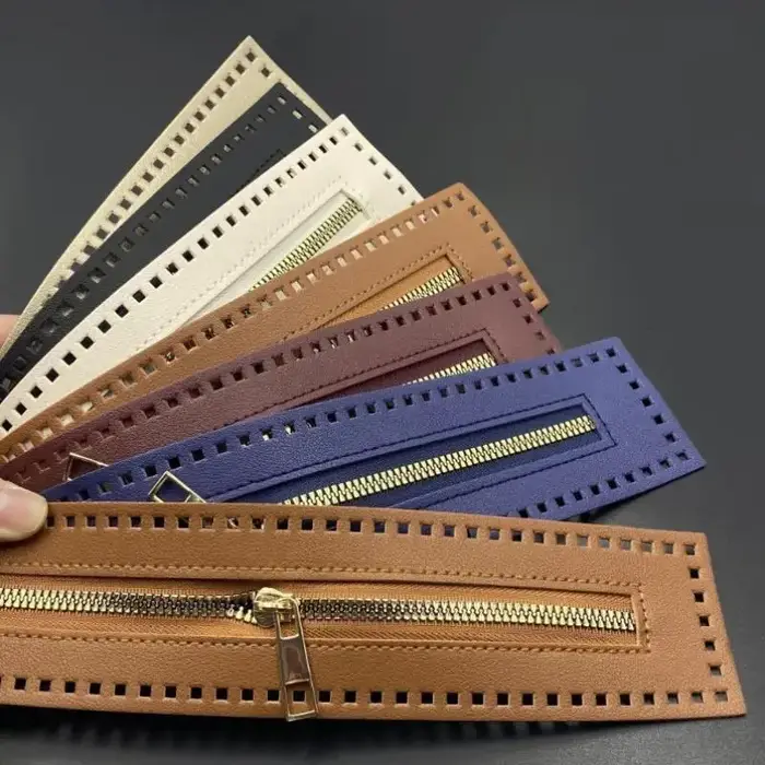 Sac à main utilitaire en cuir à double face de 27 cm avec fermeture éclair