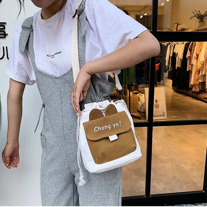 Sac à bandoulière en toile pour femmes