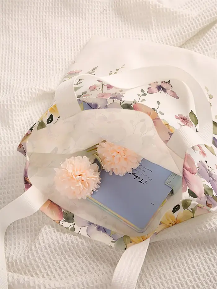 Sac à main décontracté imprimé à motif de fleurs