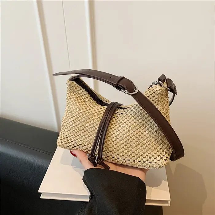 Sac fourre-tout tissé fait main au crochet