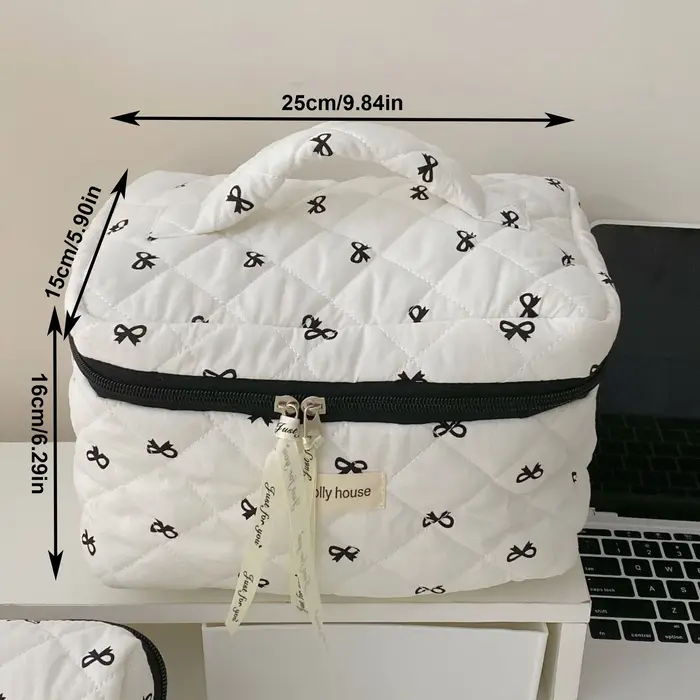 Pochette cosmétique à imprimé floral
