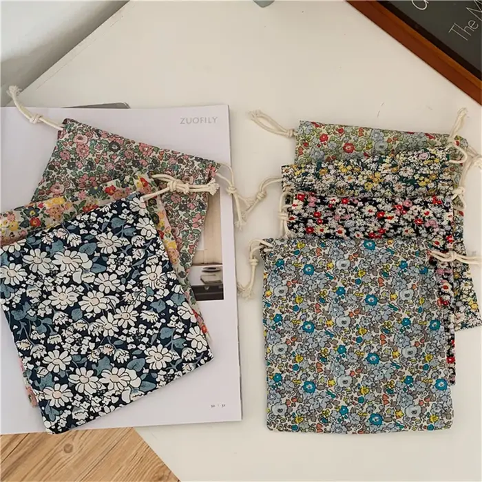 Sac en lin de coton de style japonais pour femmes