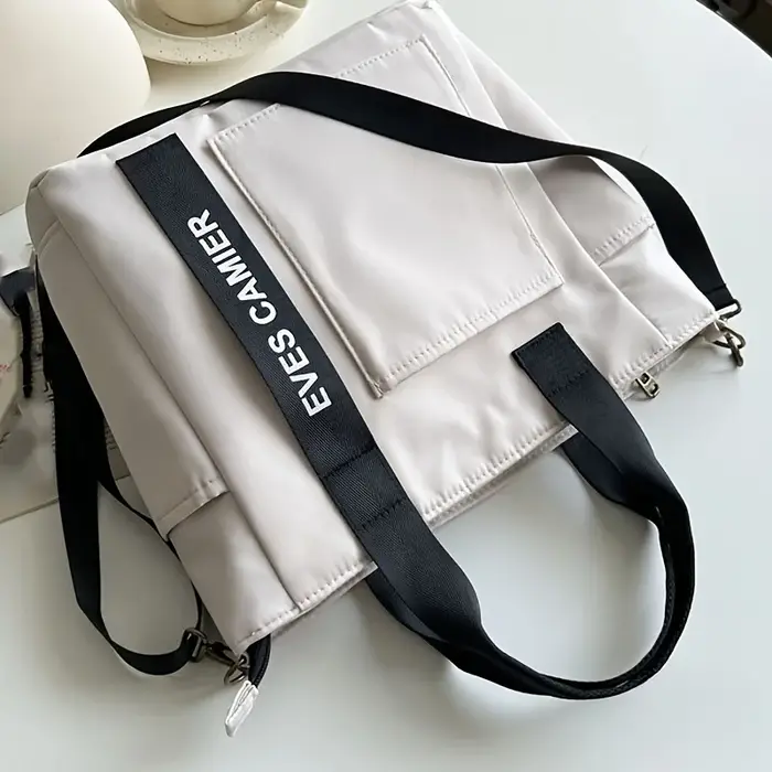 EVE's CAMER Sac à main multi-poches avec bandoulière réglable et fermeture éclair